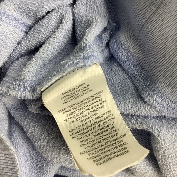 Polo Ralph Lauren Big Pony Sky Blue  Womens Hoodie Sz 16 - Picture 11 of 13
